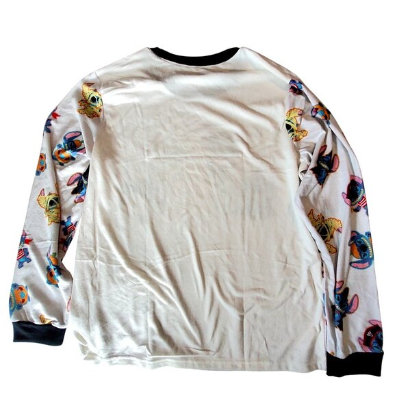 Disney Lilo & Stitch Boo Halloween Pajama Set Long Sleeve Shirt & Pants Size L - Picture 3 of 16